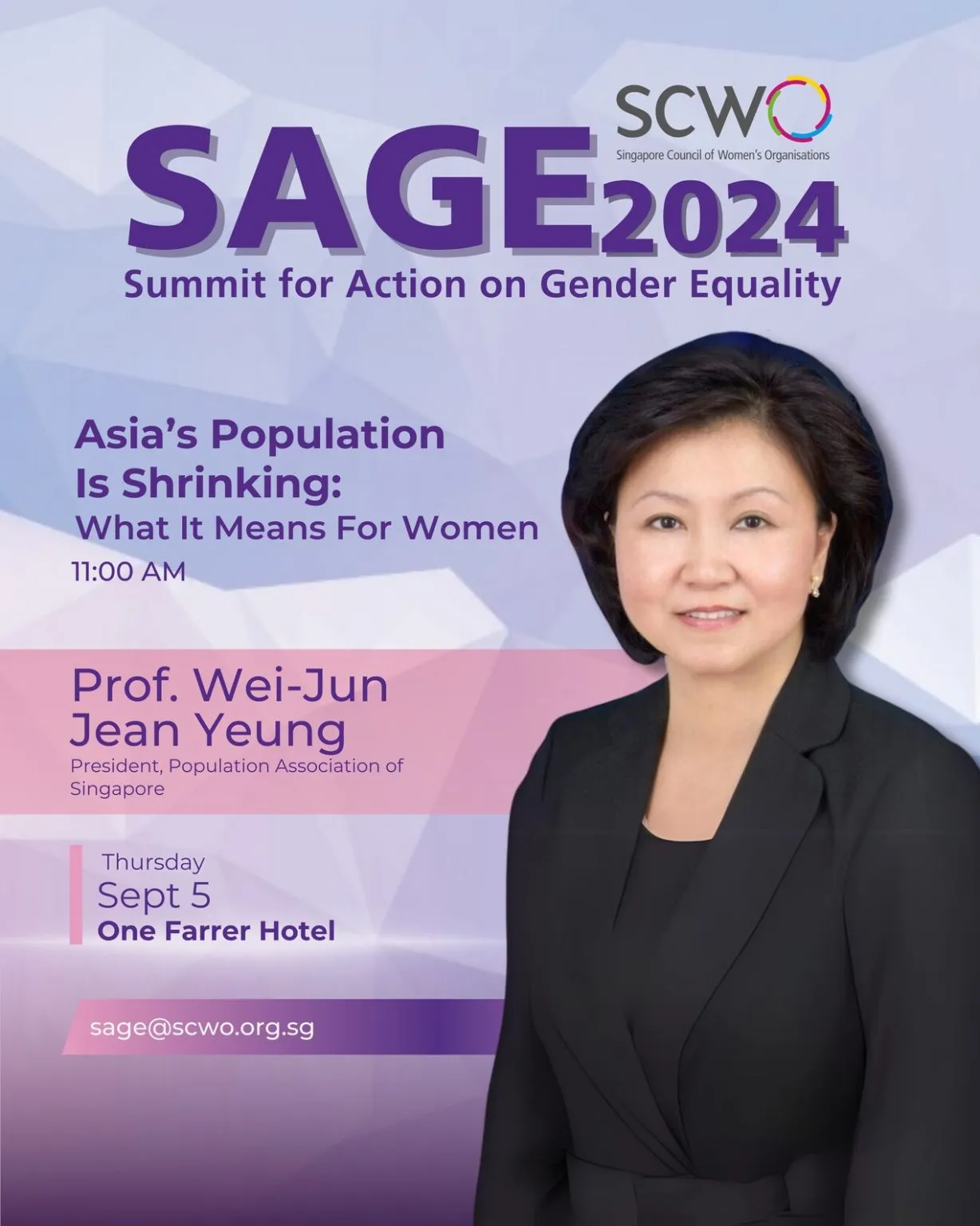 Prof Wei-Jun Jean Yeung