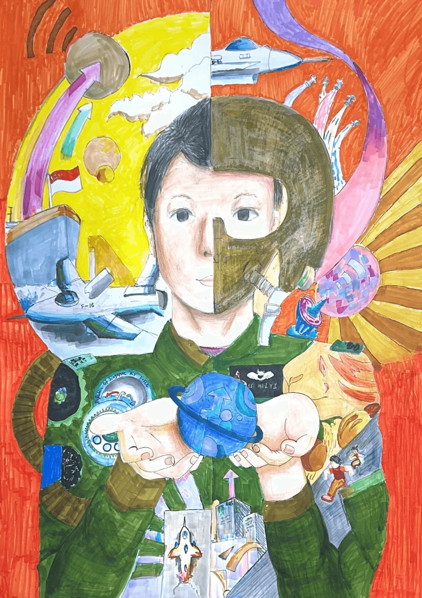 2023 Second Place, Primary Category: 'Pioneering Skies: Mei Yi's Flight to Excellence' by Sharleen Lek Chee Sham