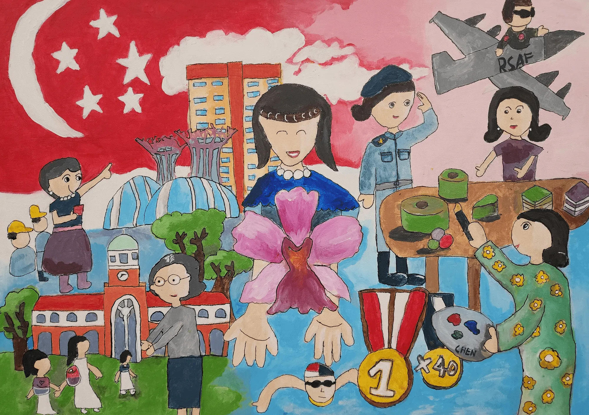 2023 Honourable Mention, Primary Category: 'Powering Growth, by women of Singapore' by Lee Wei Ting Renae