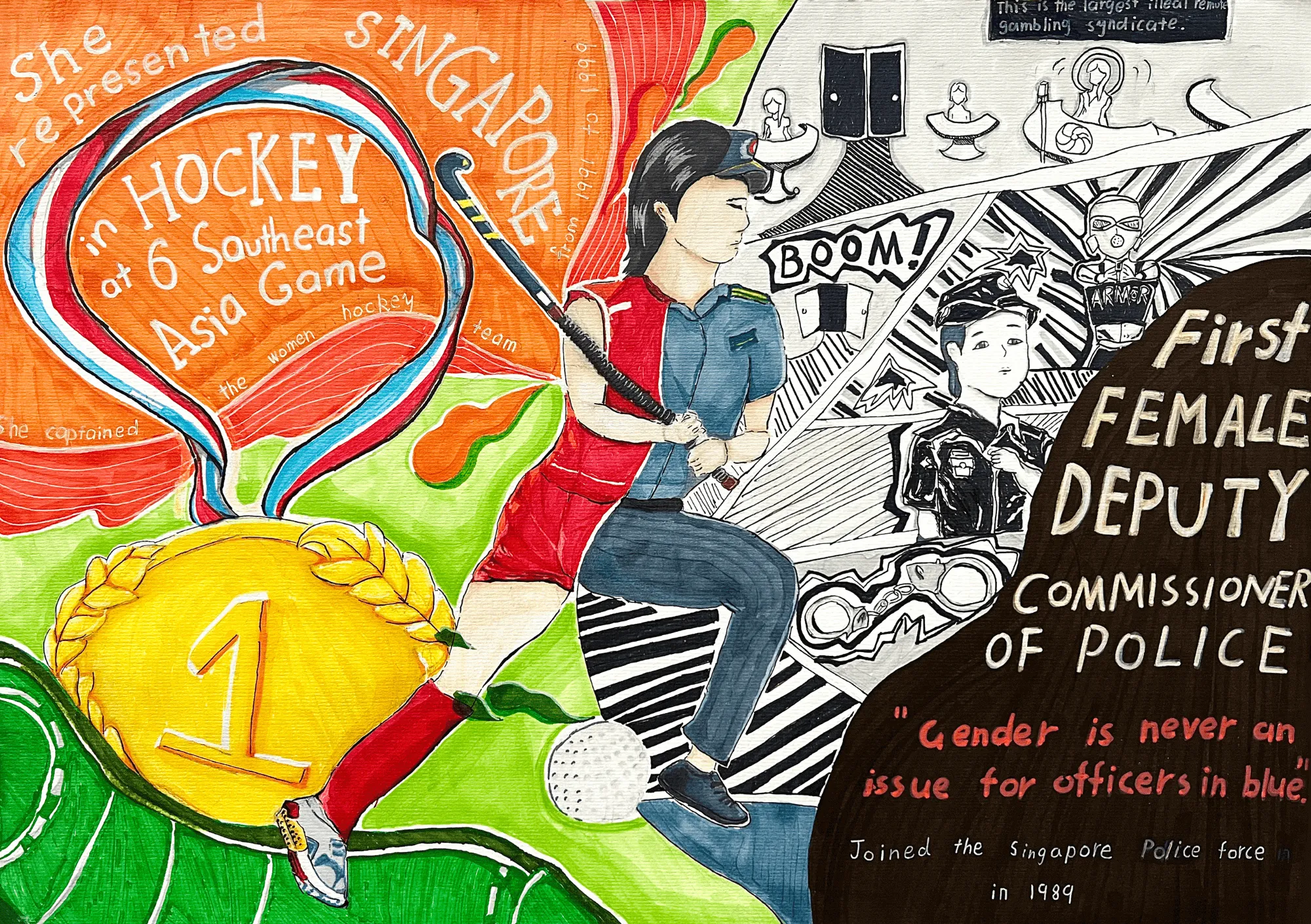 2023 Honourable Mention, Secondary Category: 'Harmony of Triumph' by Sophia Su Feiya