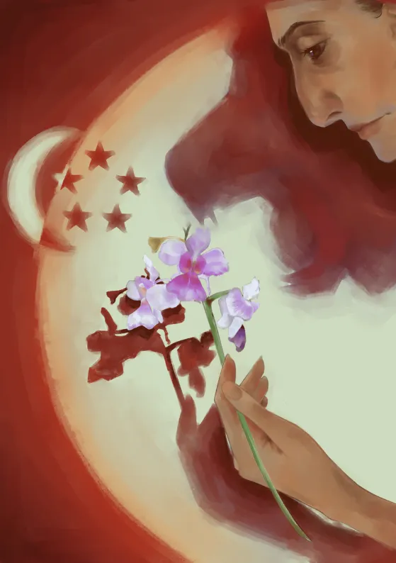 Cat D, Third Place: “Her Lionhearted Bloom” by Lim Xing Jie