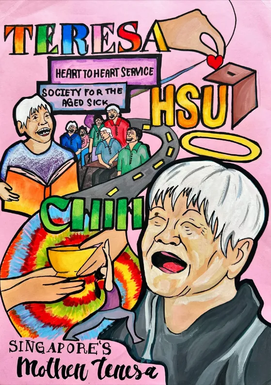 Cat C, Honourable Mention: “Singapore’s Mother Teresa” by Amber Alexyz M. Lamsen