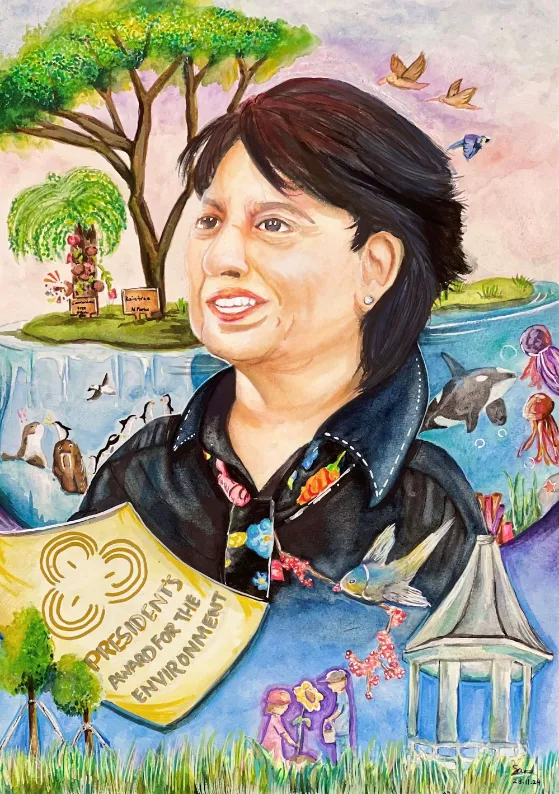 Cat C, Honourable Mention: “Inspiring a Greener Tomorrow” by Cao Shulan Sarah