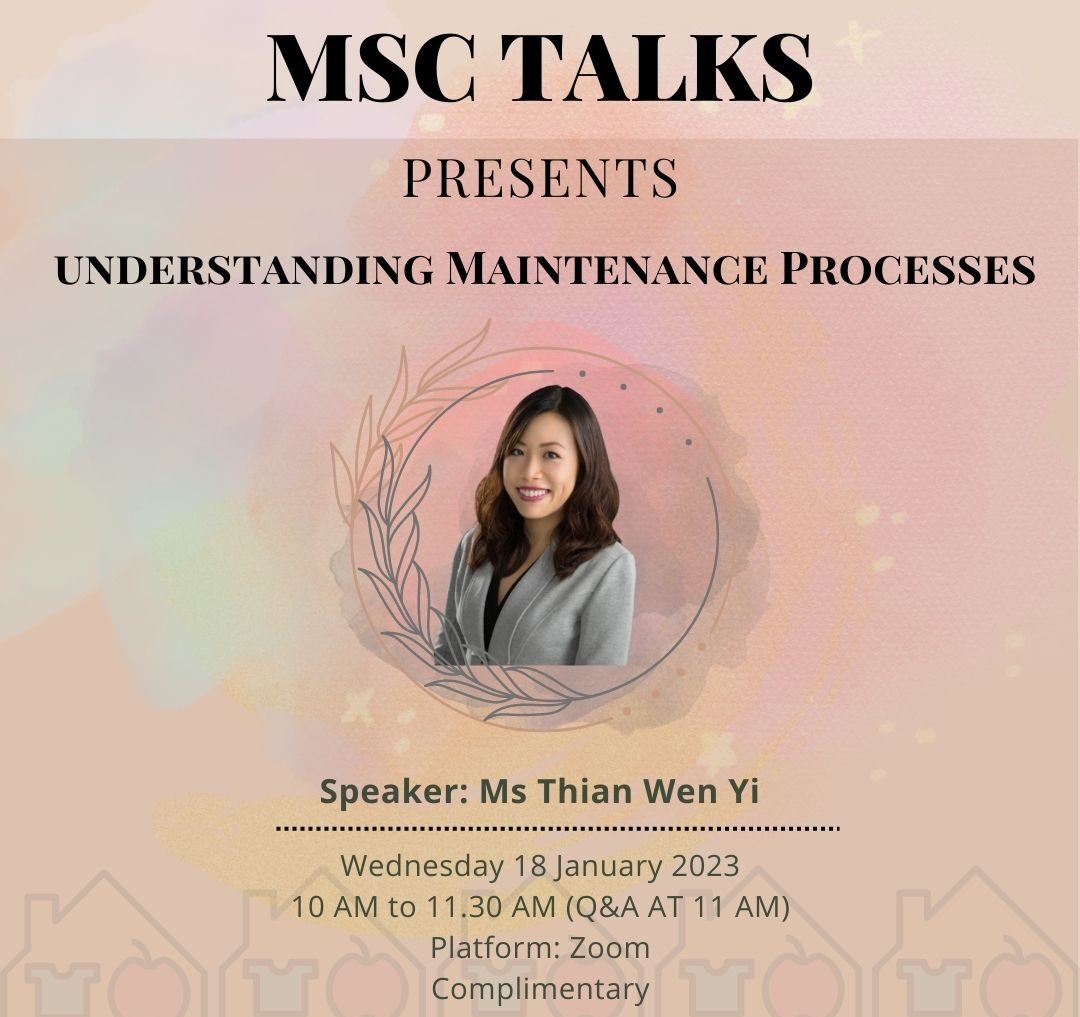 MSC Talk for Social Service Professionals on Understanding Maintenance Processes